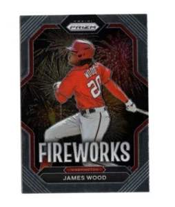 2023 Panini Prizm Baseball James Wood FIREWORKS #F6 - Picture 1 of 1