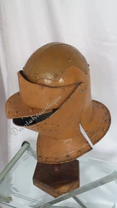 Antique Viking Armor Orange Helmet Medieval Reproduction / Reenactment Item - Picture 1 of 7