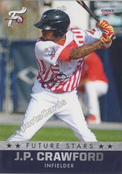 2017 Reading Fightins Theme Night JP Crawford RC Rookie Phillies - Image 1 of 1