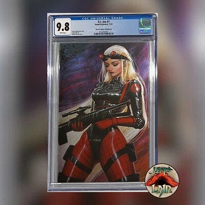 GI JOE #1 NATHAN SZERDY EXCLUSIVE CHEMELEON FOIL VIRGIN VARIANT MEGACON CGC 9.8 - Изображение 1 из 3