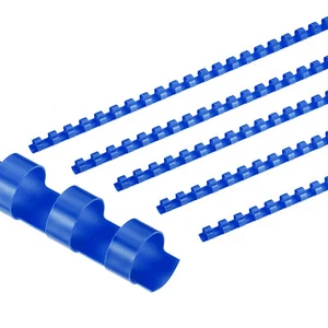 50 Pcs 10mm (3/8") Plastic Binding Combs 60 Sheet Capacity 21 Rings, Blue - Picture 1 of 6