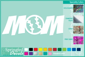 BASEBALL MOM SOFTBALL MOM cut vinyl decal #1 car truck window Sports sticker - Picture 1 of 1