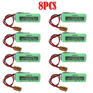 US 8Pcs SANYO CR17450SE-R(3V) 2500mah PLC Battery For FANUC A98L-0031-0012 Power - Picture 1 of 8