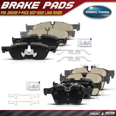 8Pcs Front & Rear Side Ceramic Brake Pad for Jaguar F-Pace 2017-2020 Land Rover - Image 1 of 4