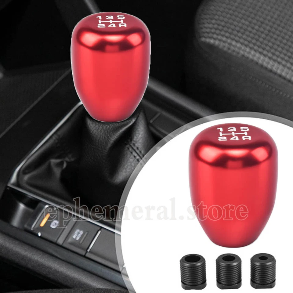 Negro Pomo Palanca Cambio De Marchas Accesorio Perilla 5 velocidad Manual Rojo Foto 1 de 3