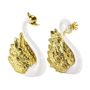 2 Pieces of Swan Ornaments Figurines,Swan Cake Decoration,Car Figurines2819 - Bild 1 von 7