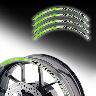 ADESIVO ARO REFLEXIVO VERDE 17 POLEGADAS SH07 para Honda CBR1000RR-R 20 21 22 - Imagem 1 de 4