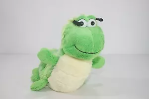 2009 Ganz Webkinz CATERPILLAR Green White Plush Stuffed Animal Toy 10" Soft - Picture 1 of 4