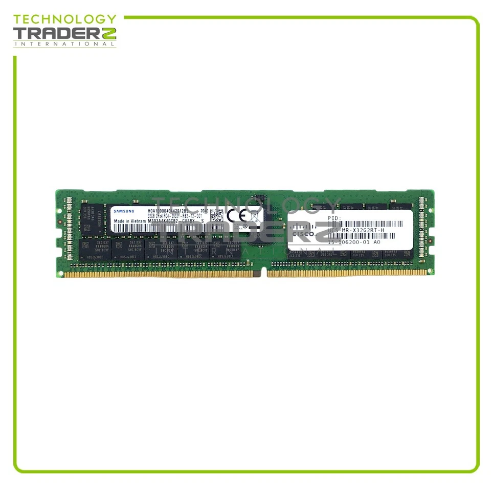 UCS-MR-X32G2RT-H Cisco 32GB PC4-23400 DDR4-2933MHz ECC 2Rx4 15-106200-01 - Image 1 of 1