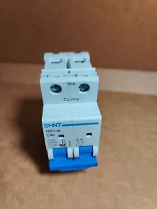 Interruptor de circuito inversor CHINT NB1-63 2P C40 2 pines 40A nuevo sin caja - Imagen 1 de 3