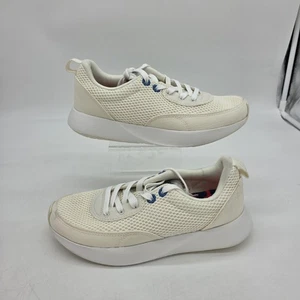 Allbirds Zapatos Mujer Talla 7 Blanco Mensajero Malla Tenis Natural Lavabo Azul - Imagen 1 de 11