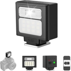 ULANZI SL02 Mini Flash Speedlite with Video Light, GN8 6500K Camera Mini - Picture 1 of 8