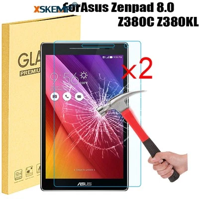 2Pcs For ASUS ZenPad Tablet Hardness Tempered Glass Film Screen Protector - Image 1 of 4