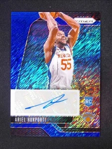 2024-25 Panini Prizm Ariel Hukporti RC Rookie Auto Blue Shimmer /25 - Bild 1 von 2