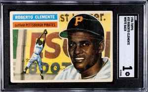 ROBERTO CLEMENTE - 1956 TOPPS - #33 - WHITE BACK - SGC 1 POOR - PIRATES - Center - Picture 1 of 2