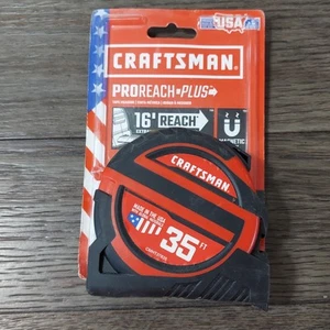 New Craftsman 35 ft Pro Grade Tape Measure CMHT37535 MADE in USA - Picture 1 of 5