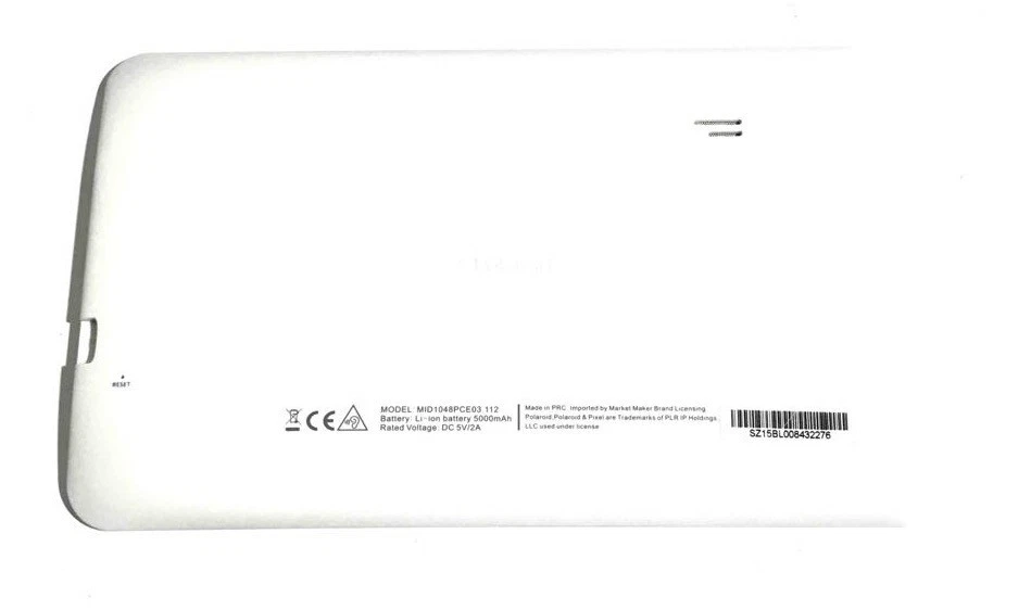 Coperchio Bianco Polaroid MID1045PCE MID1047PCE MID1048PCE (Solo Coperchio) - Immagine 1 di 1