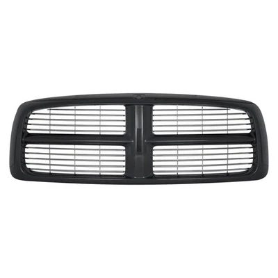 Grille Assembly Black Plastic For 2002-2005 Dodge Ram 1500 2500 3500 Front Foto 1 de 4