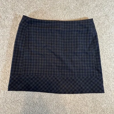 Minifalda para mujer Willi Smith a cuadros mezcla de lana talla 4 Academia Foto 1 de 4