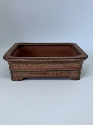 Japanese Glazed Ceramic Bonsai Pot – No Maker’s Mark – Used - Image 1 of 4