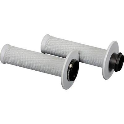 Renthal Lock-On MX Original Soft Full Diamond Gray Grips (G232) — 第 1/3 张图片