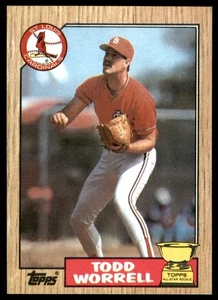 1987 Topps Baseball #465 Todd Worrell - Picture 1 of 2
