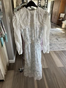 Vintage 70er Gunne Sax Jessica McClintock Cottage Prärie Kleid Größe 11 - Bild 1 von 10