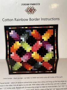 Acogedor kit de edredón de algodón arco iris diseño negro multicolor 64 x 64 Strip Club - Imagen 1 de 5