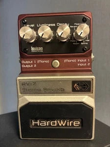 DigiTech Hard Wire RV-7 Stereo Reverb Guitar Pedal Used Tested Japan - Picture 1 of 2