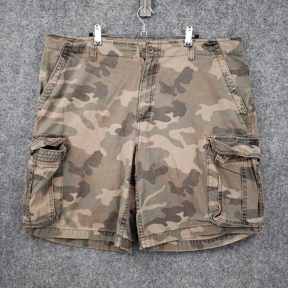 Pantalón Corto Carga Faded Glory Para Hombre 38 Marrón Bermudas Frente Plano Senderismo Aire Libre Camuflaje Foto 1 de 4