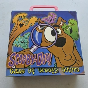 Scooby-Doo Kiste mit gruseligen Farben Cartoon Zeichenbuch Vintage 12 Buntstifte 6 Bücher - Bild 1 von 17