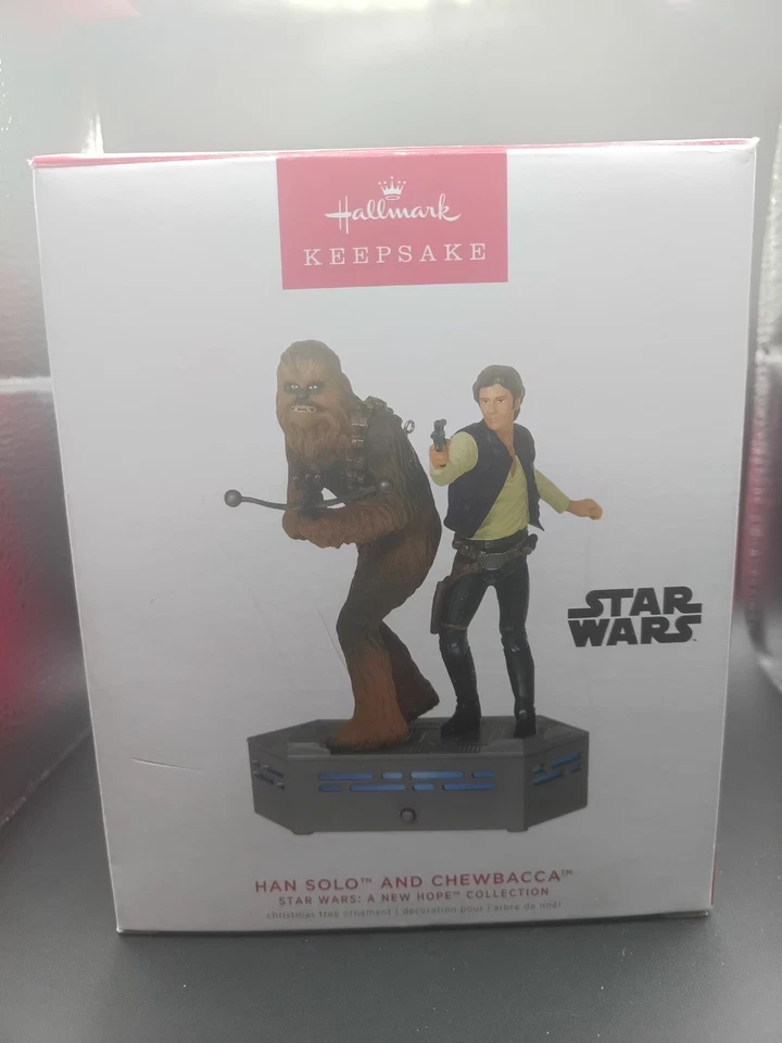 Hallmark Ornament Han Solo y Chewbacca Storytellers 2022 Star Wars Foto 1 de 1