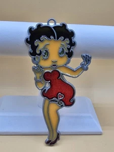 Vintage Betty Boop Sonnenfänger rot Glitzer Kleid & Schuhe  - Bild 1 von 3