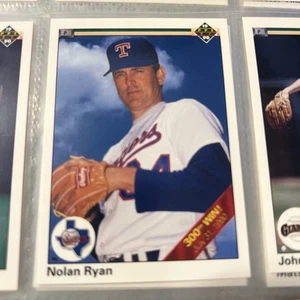 Nolan Ryan 1990 Upper Deck 300 Win Stripe Baseball Card #734 Mint Preserved In I - Picture 1 of 2
