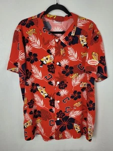 Camicia hawaiana Cleveland Guardians MLB Sugardale Hot Dog Race con bottoni taglia XL - Foto 1 di 4