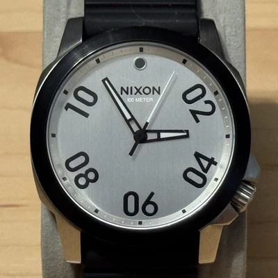 Nixon The Ranger 45 Sport "Lead The Way" Rubber Band Men's Analog Watch RUNS - image 1 of 4