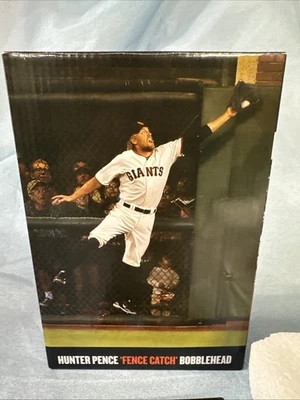 Hunter Pence Fence Catch Bobblehead 2014 SF Giants World Series Champions New - Image 1 of 4