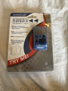Tarjeta de memoria Interact PlayStation 1 PS1 15 Block Playback azul nueva en paquete - Imagen 1 de 2