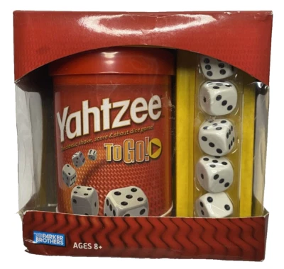 Yahtzee To Go! Shake Score Dice Game (Parker Brothers 2005) NEW! - Image 1 of 3