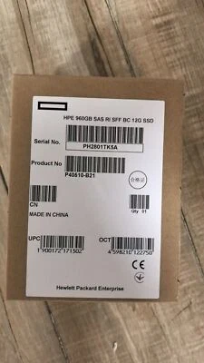99NEW P40510-B21 P41535-001 HPE 960G SAS 12G MU SFF Gen10 V2 GEN11 Server SSD US - Image 1 of 2