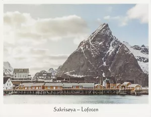 Postal Noruega Lofoten Sakrisoya Nordland County COMO NUEVA sin usar - Imagen 1 de 1