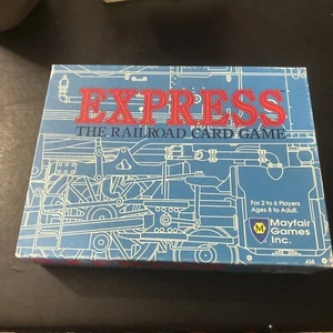 De colección 1991 Mayfair Games Express: The Railroad Game, cartas completas y reglas - Imagen 1 de 3