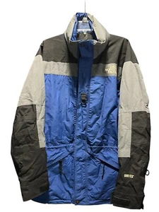 The North Face Lightweight Gore Tex Mens Parka Size Large Blue Gray Black - Picture 1 of 16