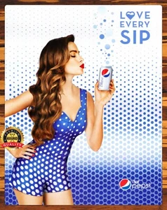 Sofía Vergara - Diet Pepsi - Love Every Sip - Rare - Metal Sign 11 x 14 - Picture 1 of 4