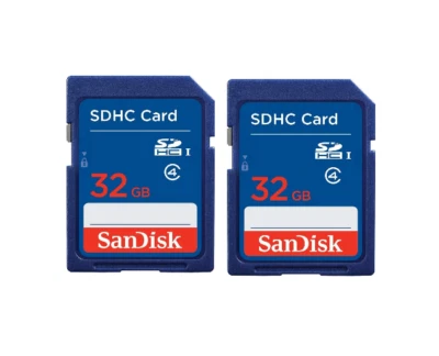 32GB Sandisk SDHC Memory Card Class 4 (SDSDB-032G-B35) Economical & Reliable x2 - Image 1 of 4