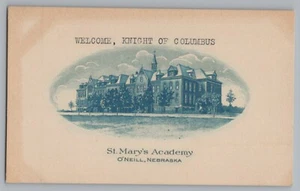 O'Neill Nebraska NE St. Mary's Academy Postcard c1910 - Picture 1 of 2