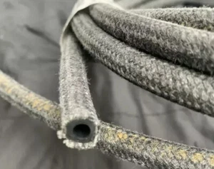 5mm ID German Continental Braided Cloth Gas Hose VW Bug+Bus w/Carb  Sold By Foot - Bild 1 von 10