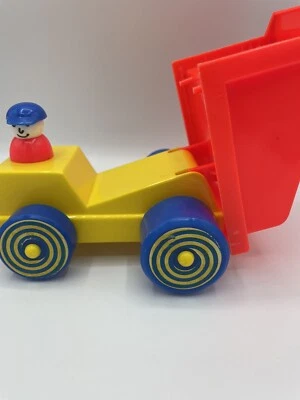 VINTAGE Gay Toys Inc. Man In Dump Truck(soft plastic)Item# 460 Made In USA RARE - Image 1 of 4