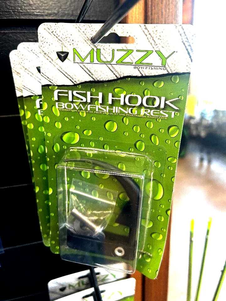 Muzzy Fish Hook Bowfishing Rest  Right and Left Hand Adjustable - Image 1 of 1