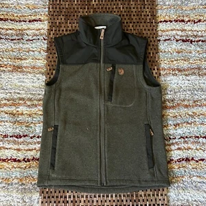 Fjallraven Buck Fleece Full Zip Vest Green Men's Size Medium M - Picture 1 of 3